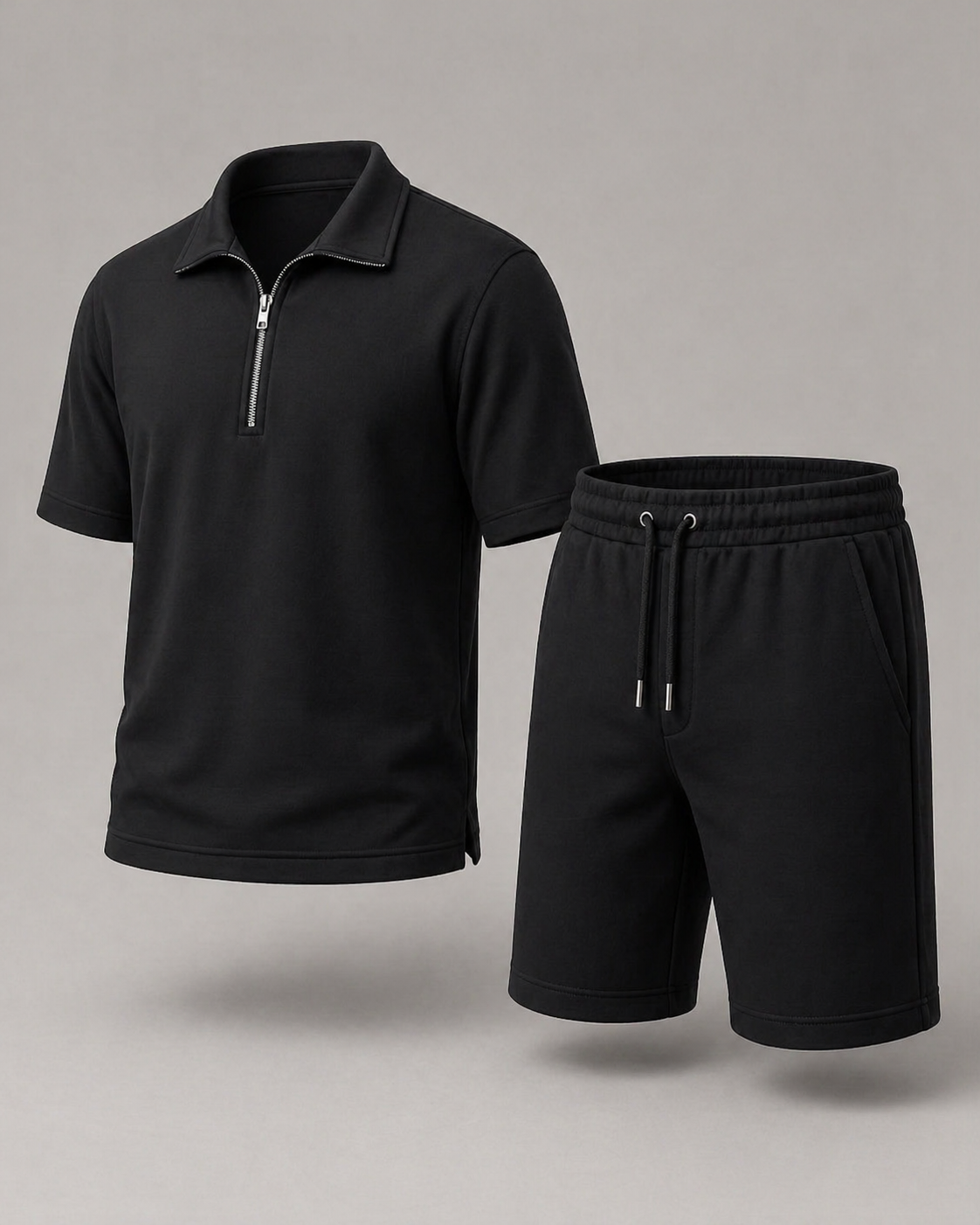 CALVI - TWO PIECE SET - BLACK
