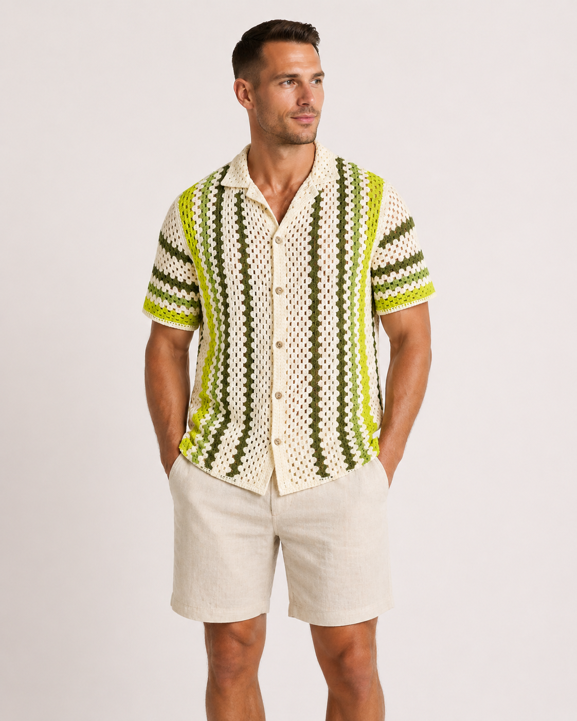LAGOS - BLOUSE - STRIPED GREEN