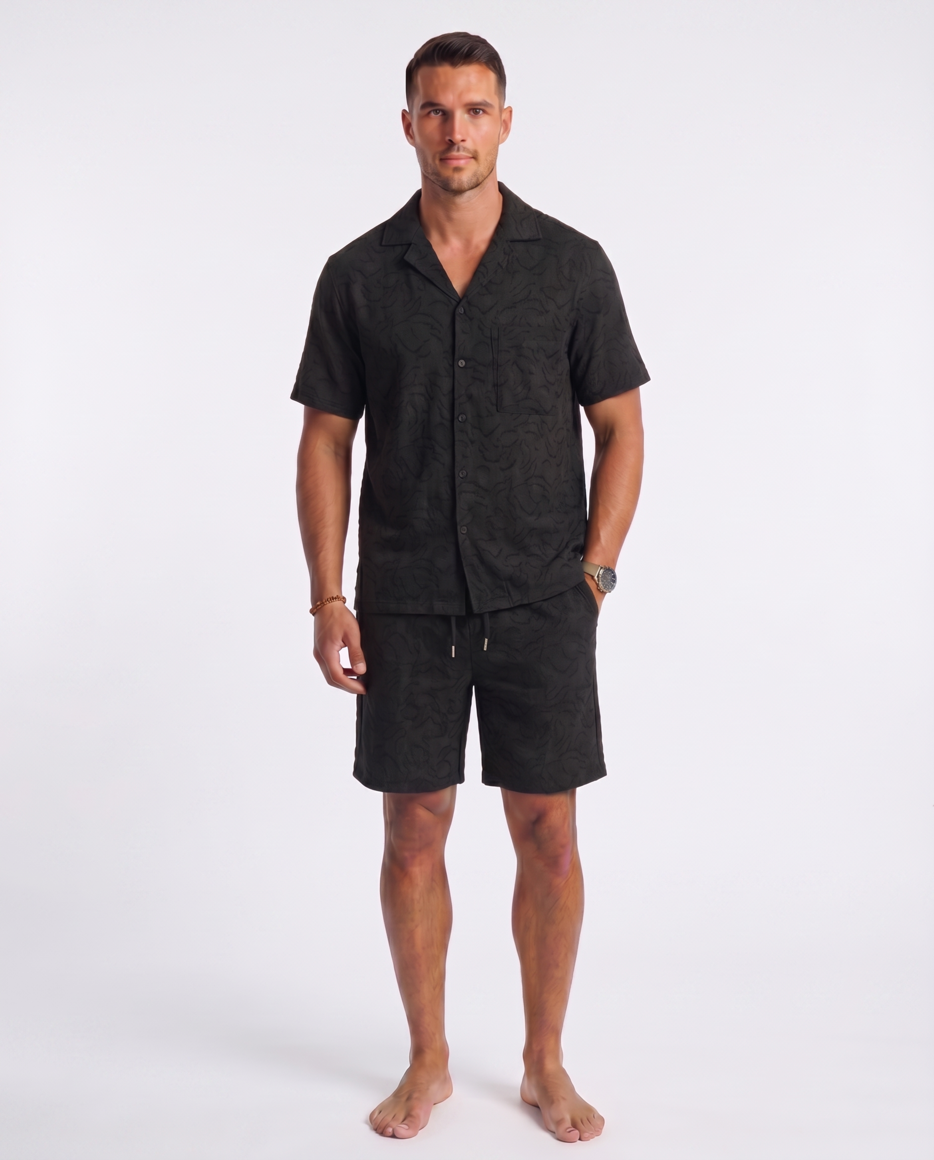 CAMARINO - TWO PIECE SET - BLACK