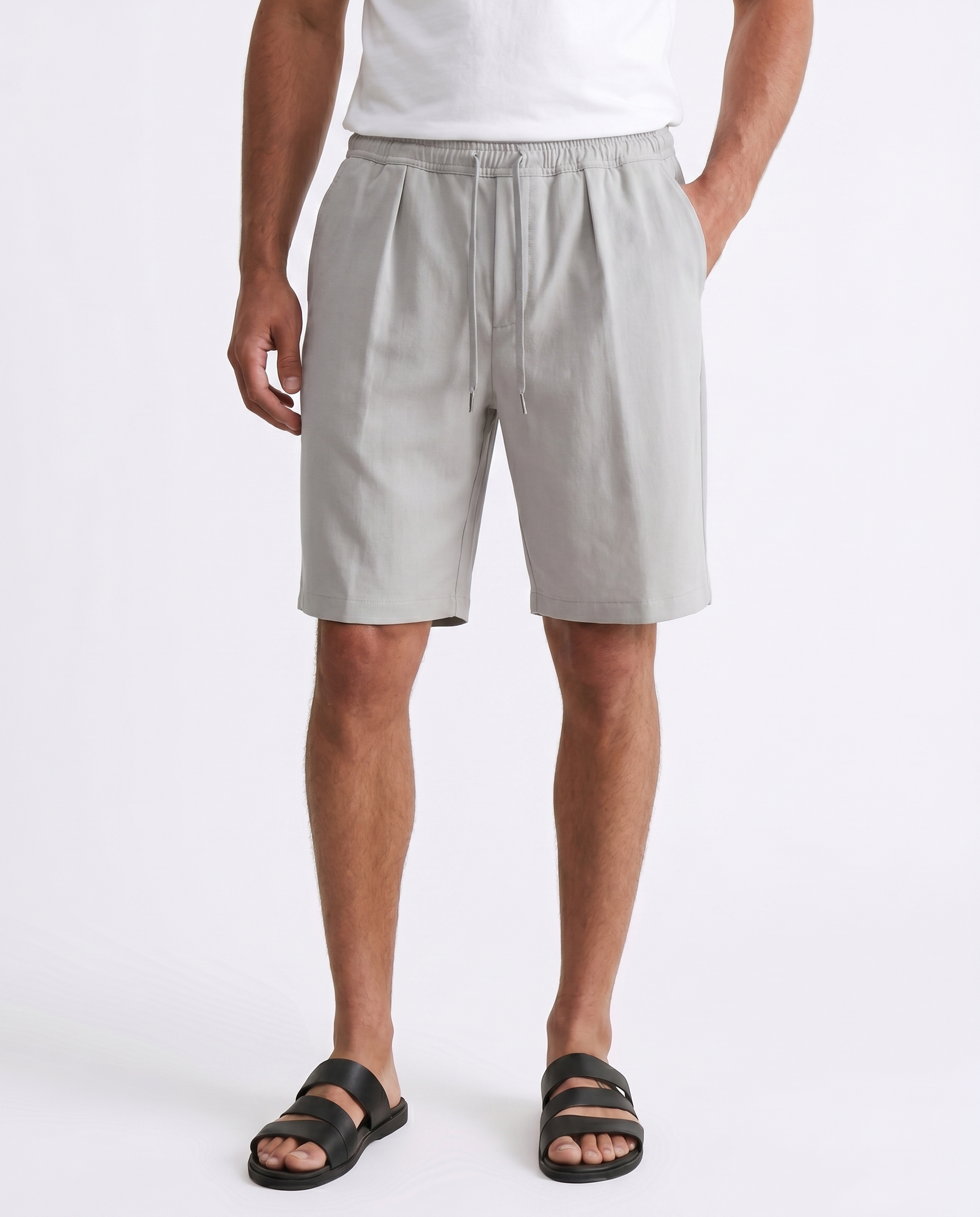 SORRENTO - CHINO SHORTS - LIGHT GRAY