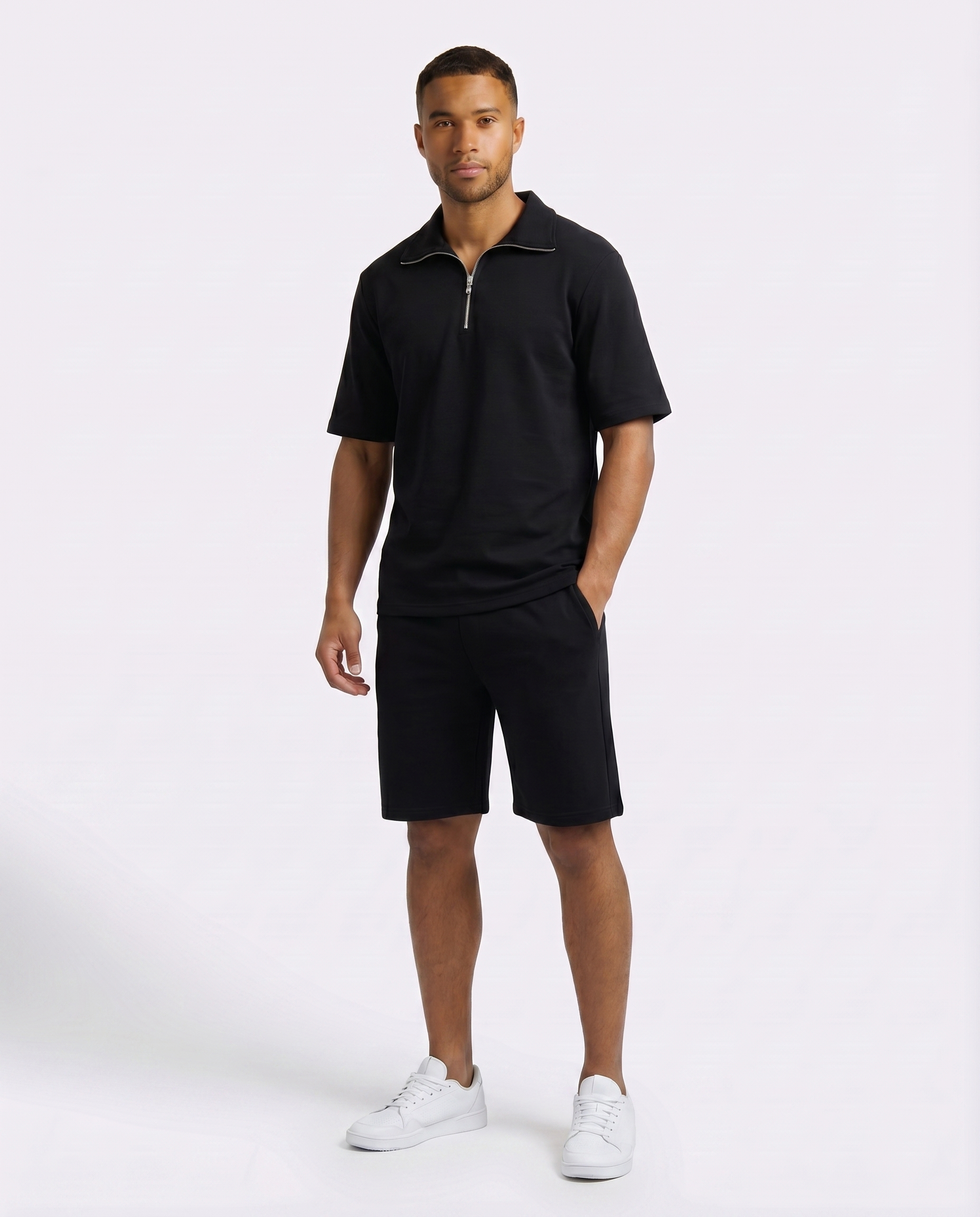 CALVI - TWO PIECE SET - BLACK