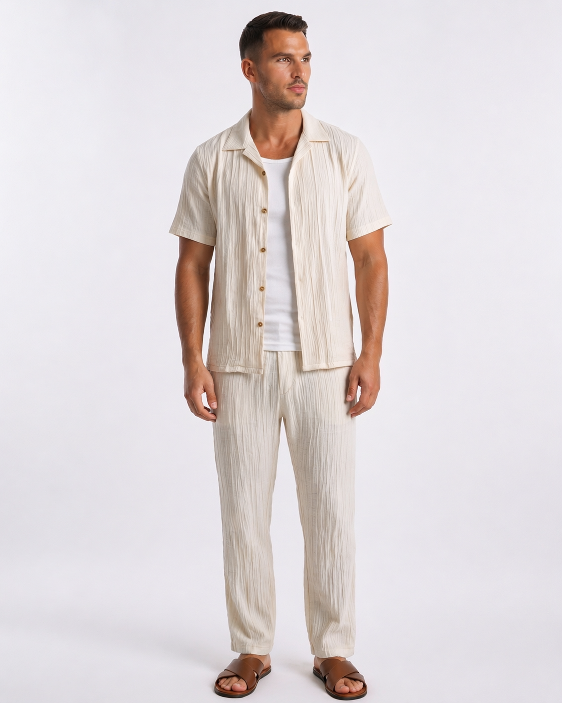 POSITANO - TWO PIECE SET - ECRU