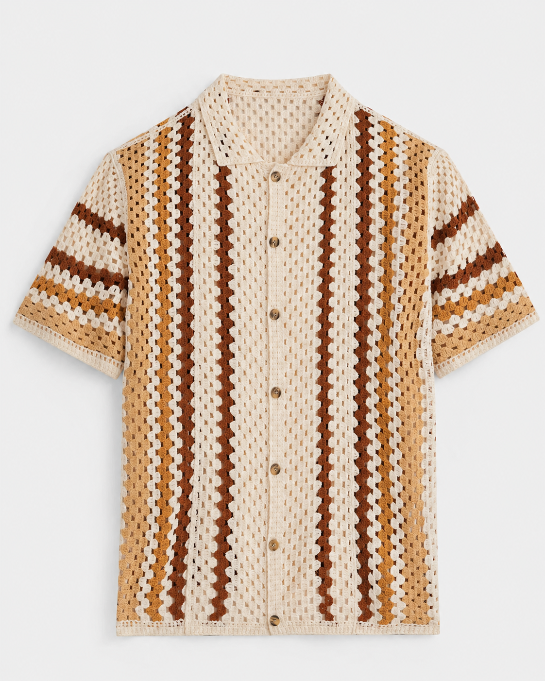 LAGOS - BLOUSE - STRIPED BROWN