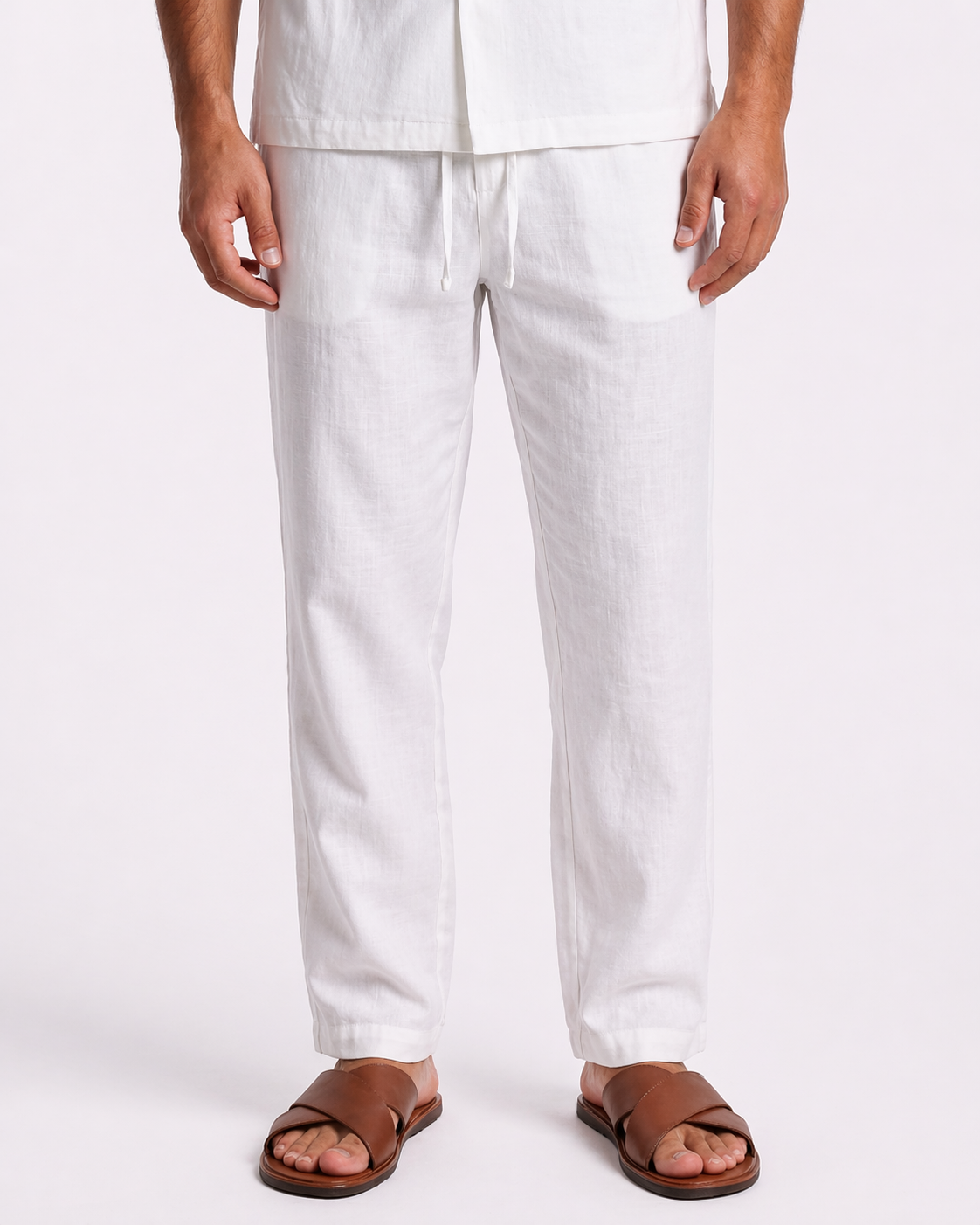 FORMENTERA - LINEN TROUSER - WHITE